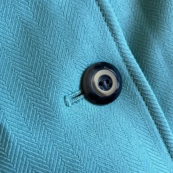 Tahari Arthur S. Levine light teal/green dress Coat/Blazer/Jacket. - Picture 6 of 10